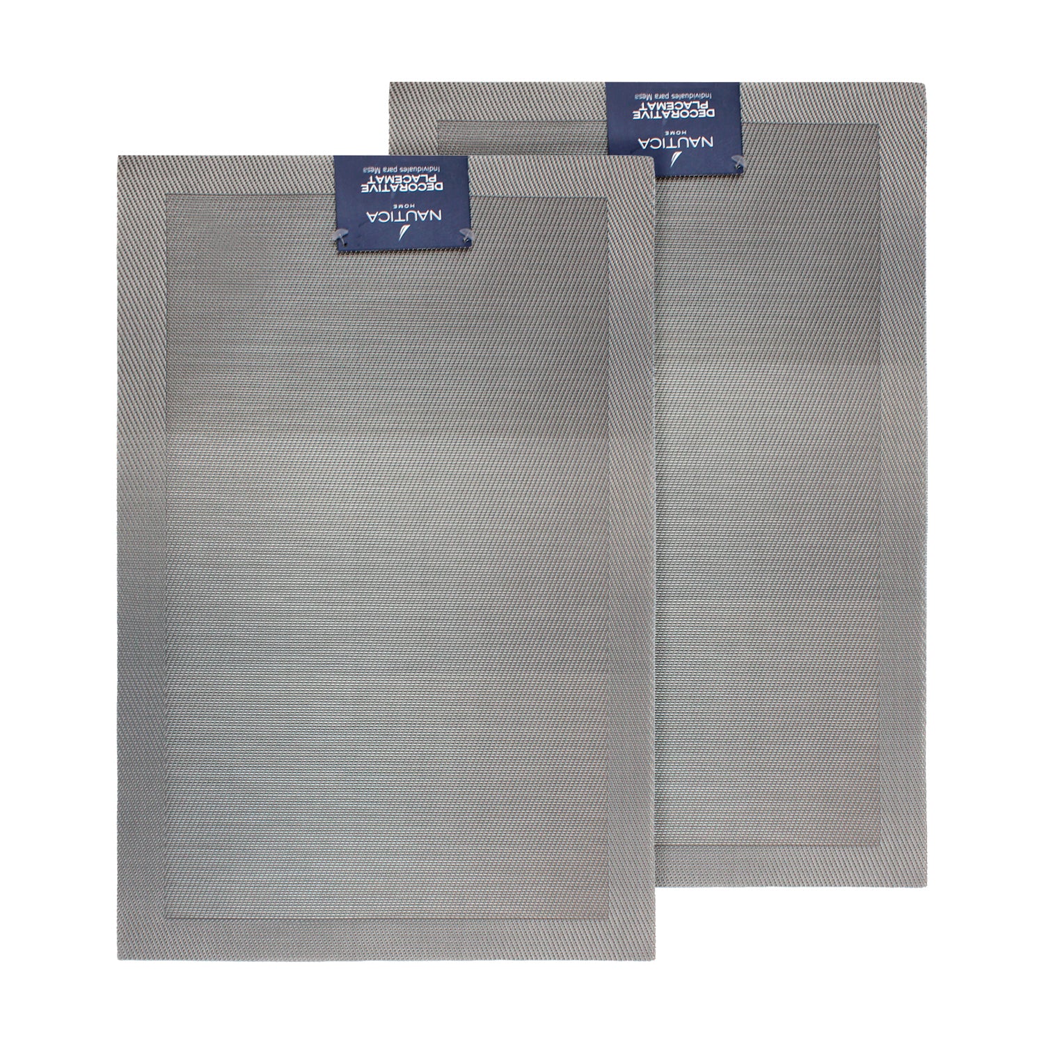 Pack 2 Individuales de mesa 45x30cm degrade gris