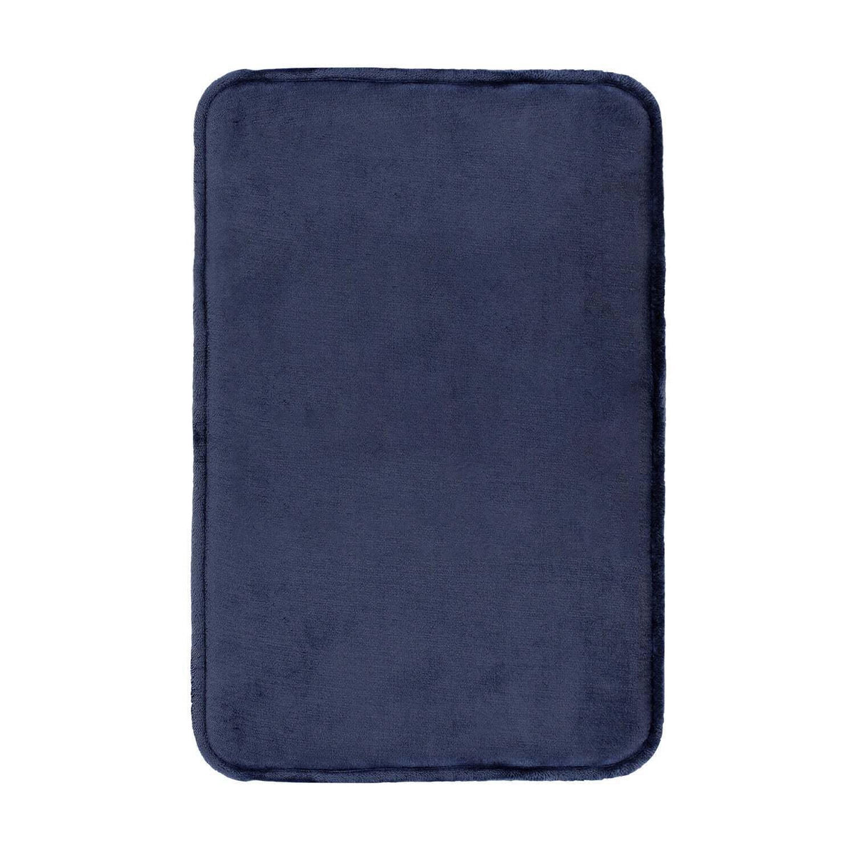 Alfombra de baño flannel antideslizante 40 x 60 cm azul