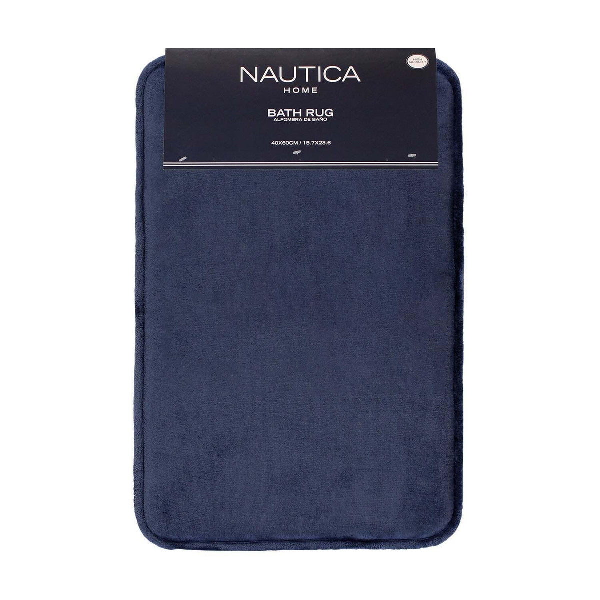 Alfombra de baño flannel antideslizante 40 x 60 cm azul