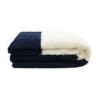 Manta de franela Nautica 127x152 Fluffy suavidad superior azul marino