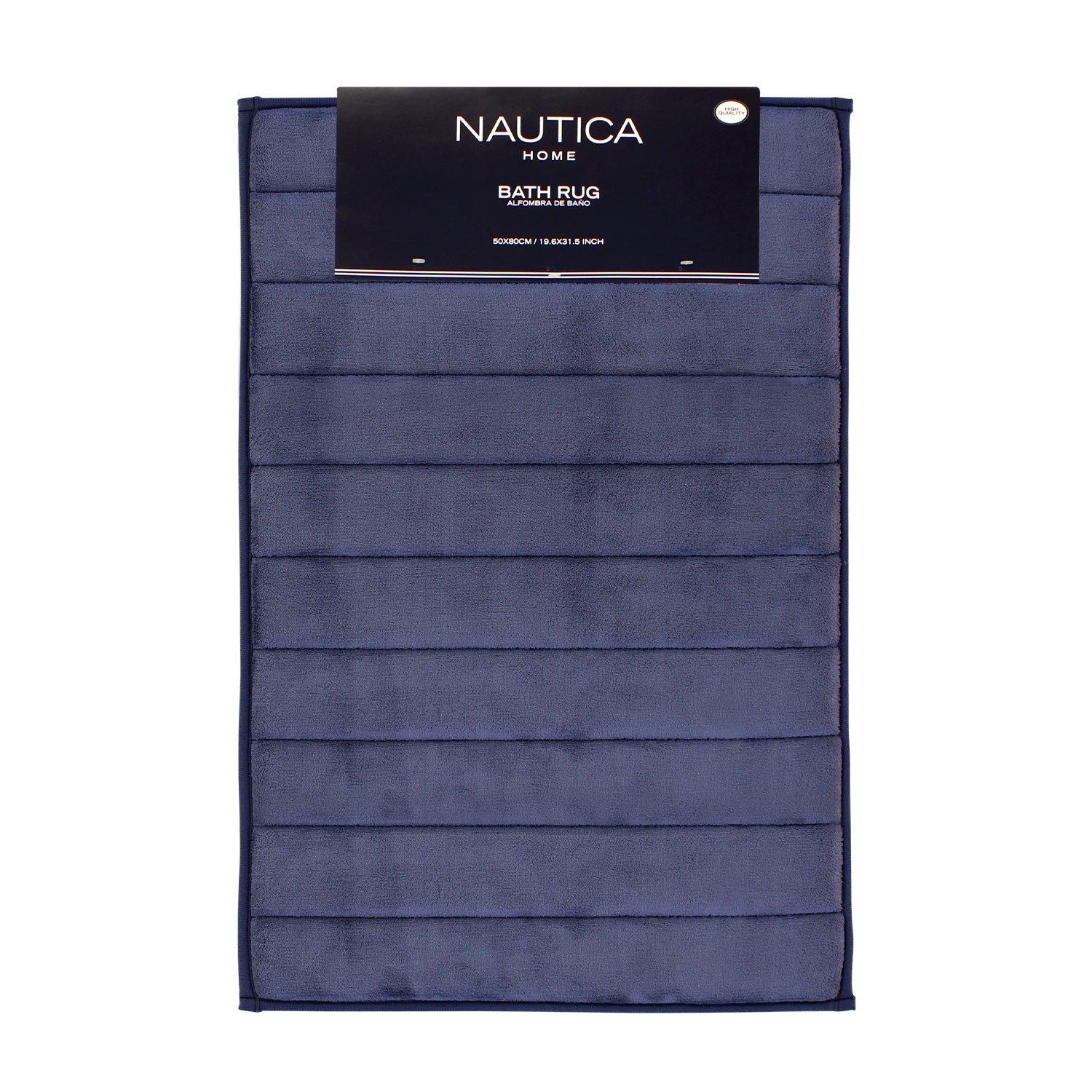 Alfombra de baño Nautica 50x80cm coralina ultra suave azul
