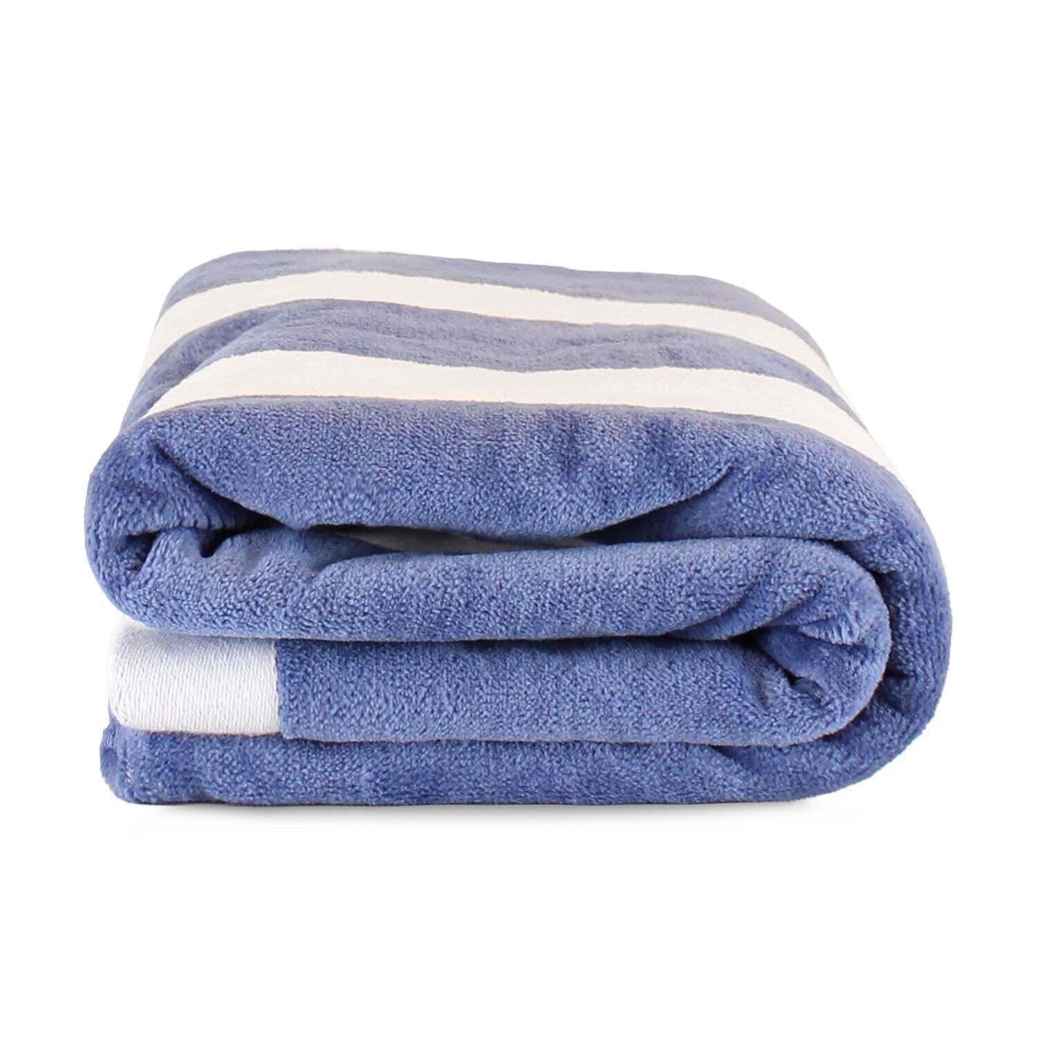 2 Toallas de Playa Nautica Home 100% algodón 163x81cm CABANA - Azul