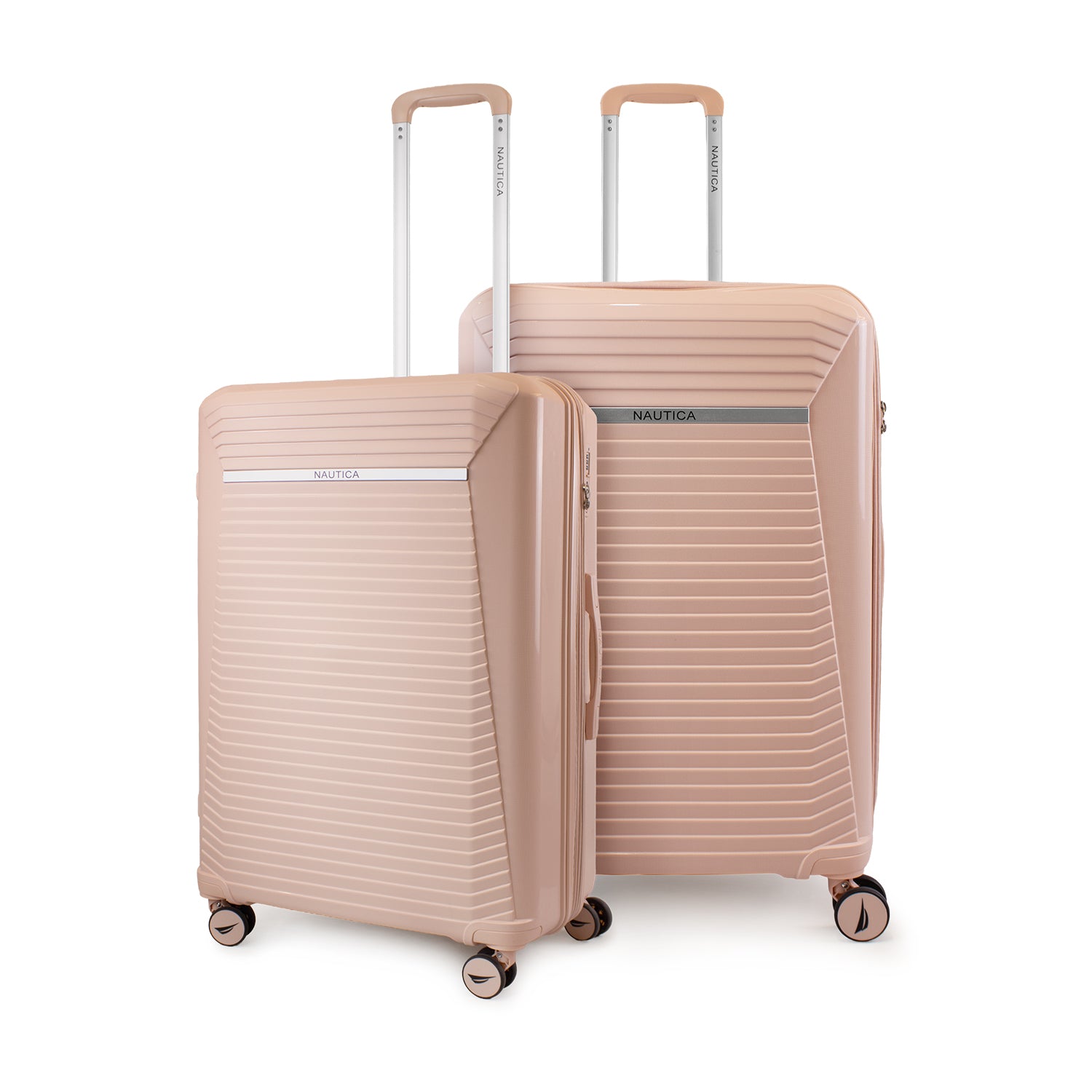 Pack 2 maletas Nautica Niza mediana 20kg y grande 23kg rosa