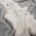 Manta de franela Nautica 127x152 Fluffy cama sofá suavidad superior gris
