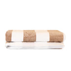 Toalla de playa Nautica Rayas beige