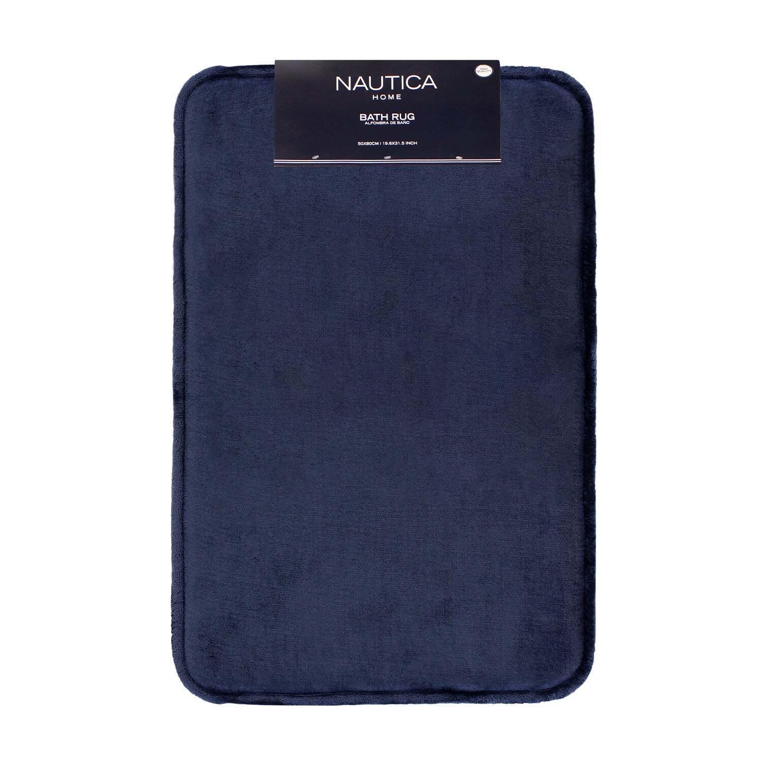Alfombra de Baño Nautica Home flannel 50x80cm absorbente - Azul
