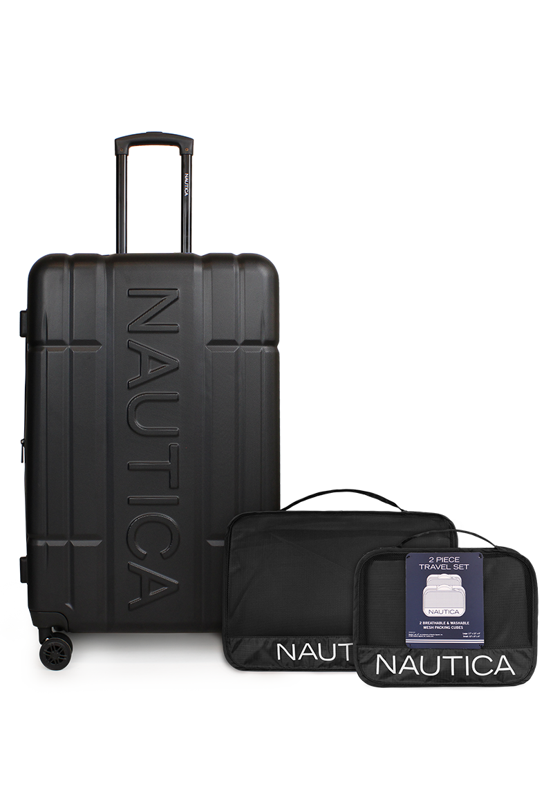 Pack Maleta grande Amsterdam 23k negra + Organizador Nautica