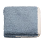 Manta de franela Nautica 127x152 Fluffy suavidad superior celeste