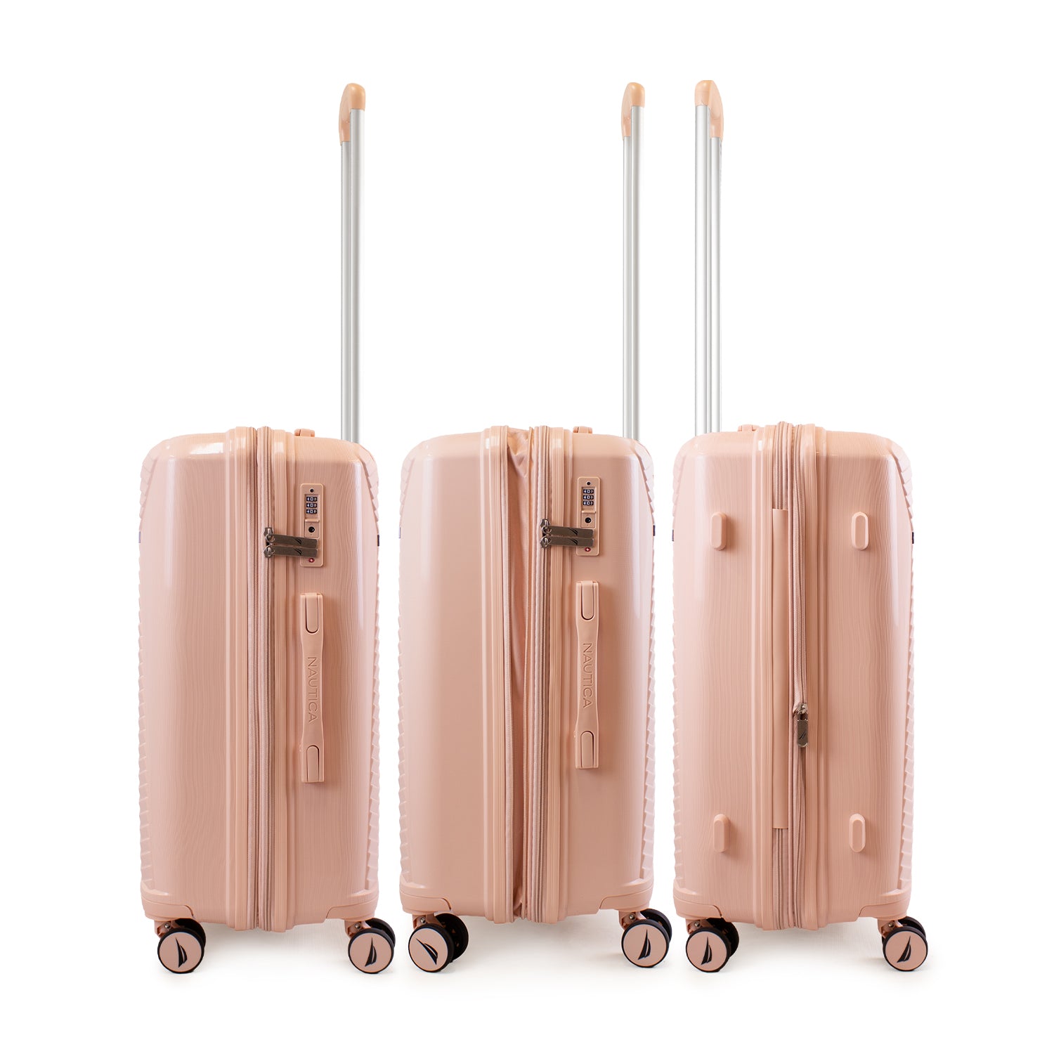 Pack 2 maletas Nautica Niza cabina 10kg y mediana 20kg rosa