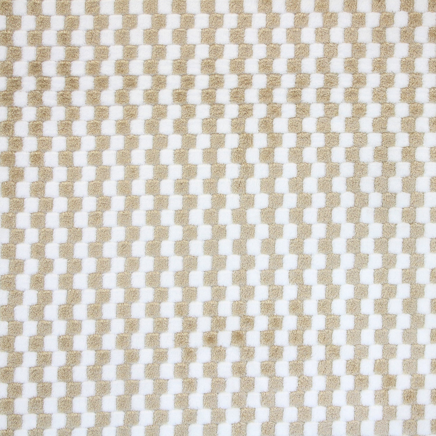 Alfombra de Baño Memory Foam 50x80 cm Cuadros beige