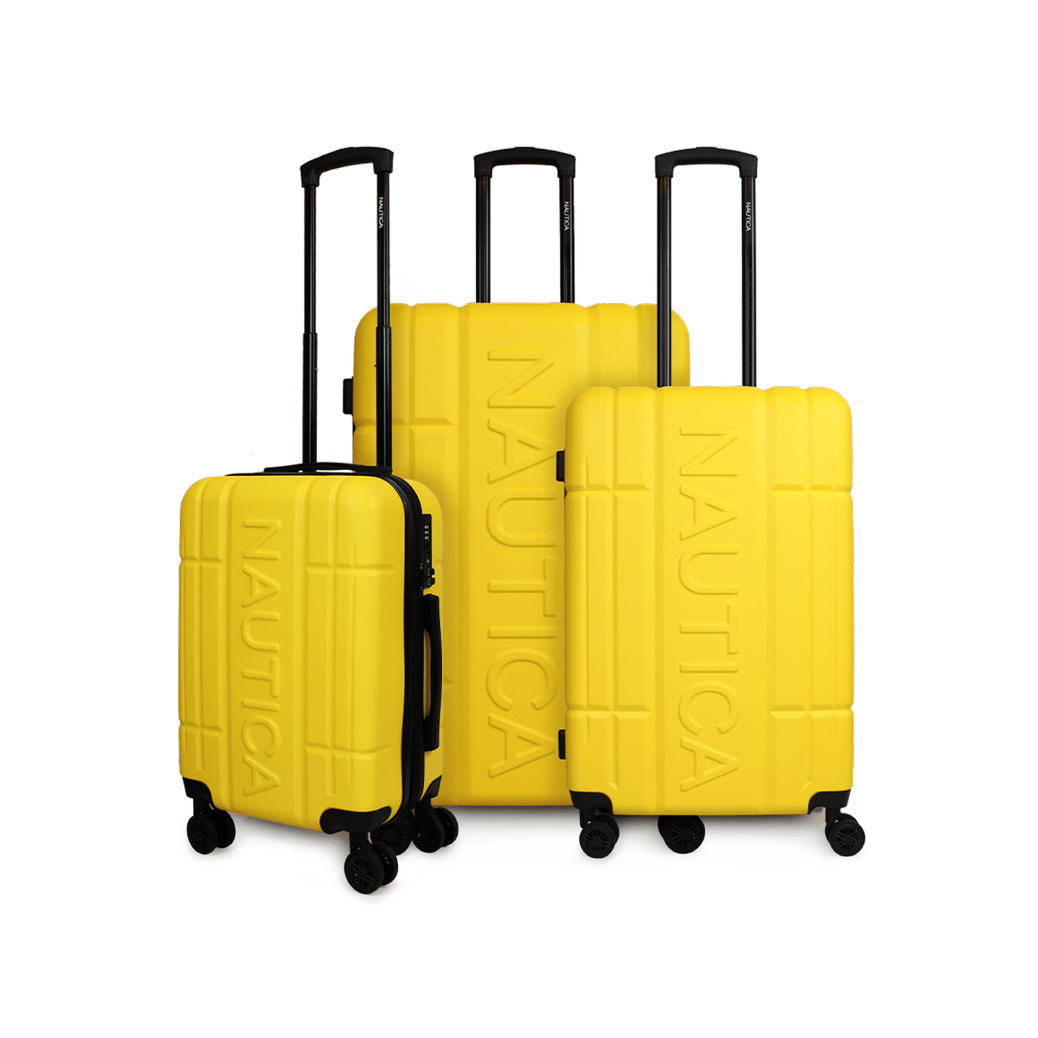 Set de 3 maletas Amsterdam S+M+L Nautica - Amarillo