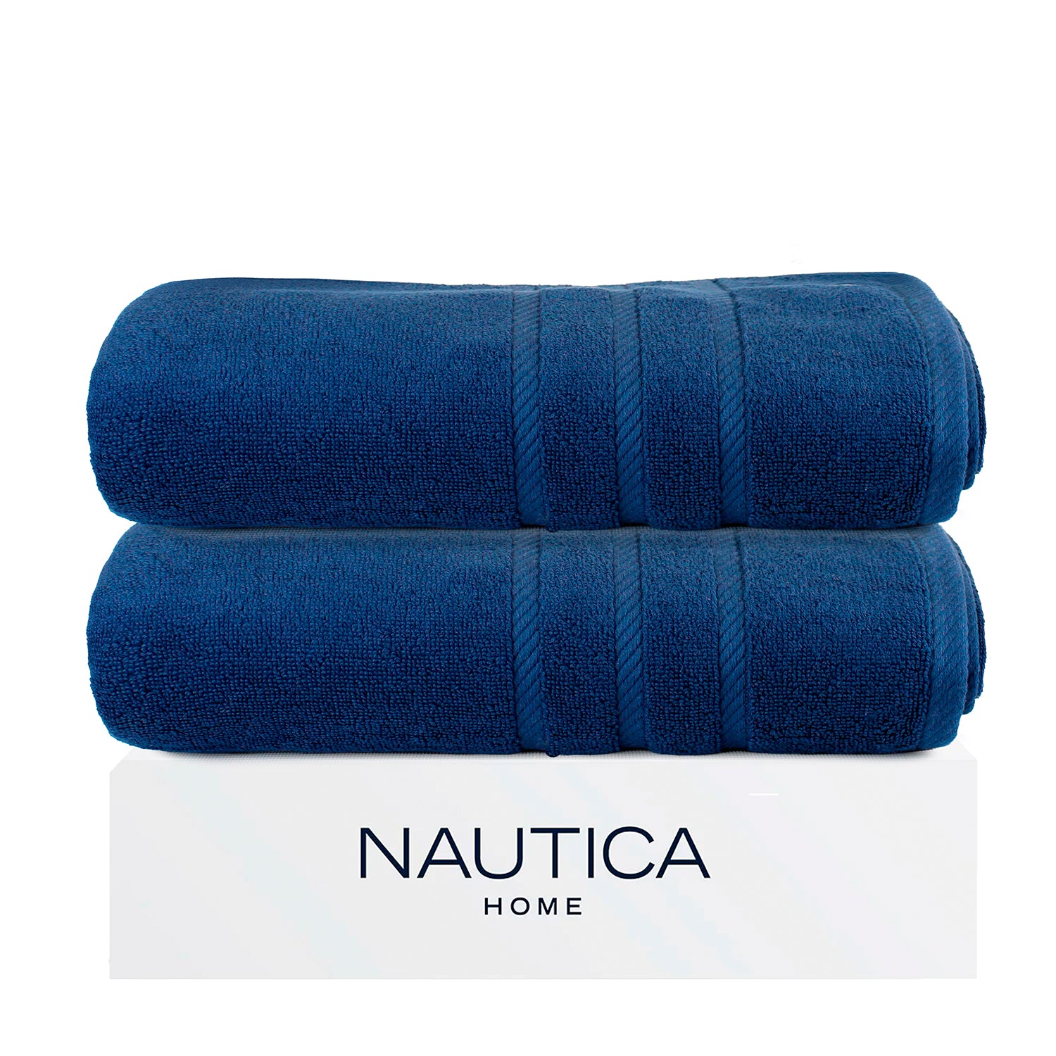 Pack 2 Toalla de Baño SIGNATURE Nautica 76x137cm azul marino