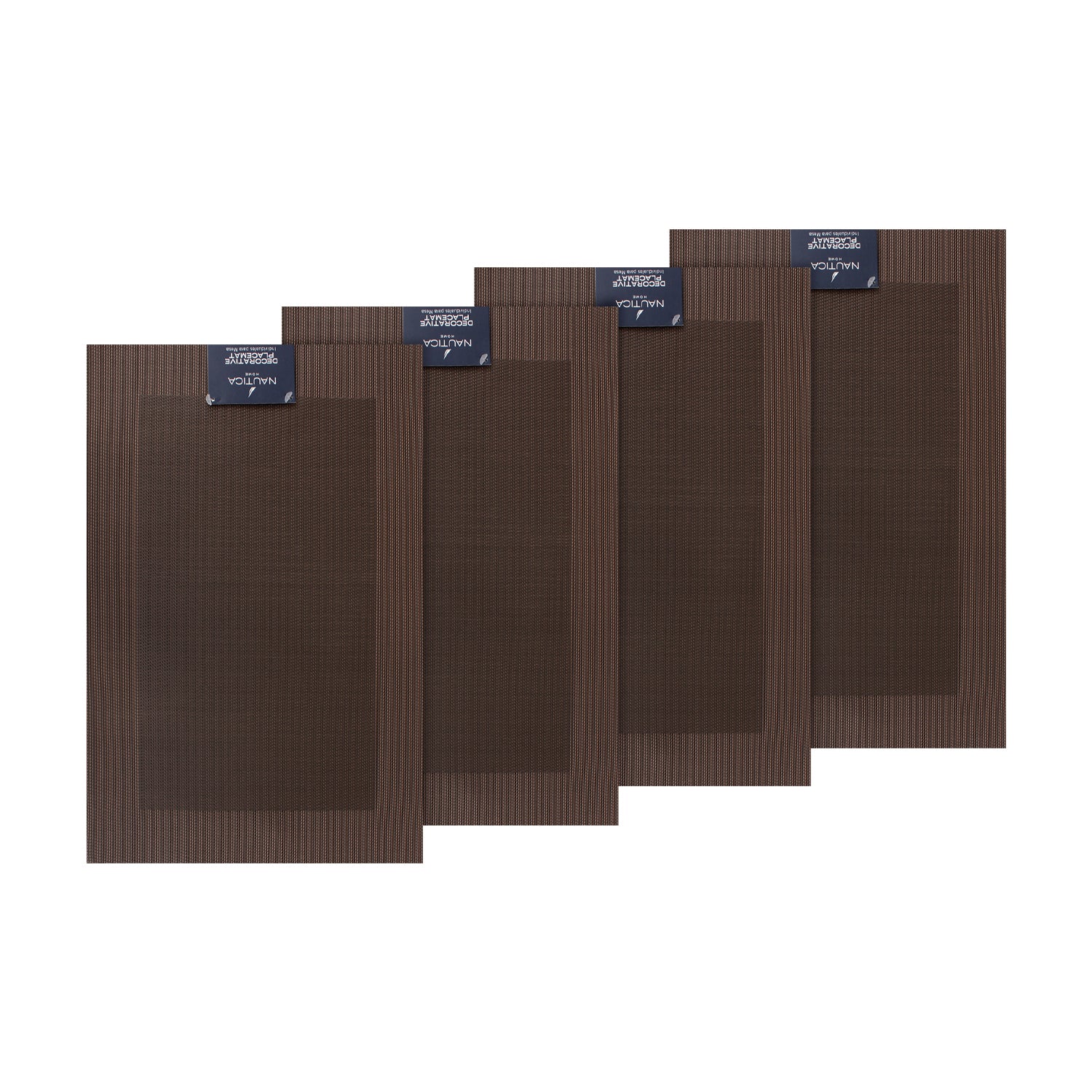 Pack 4 Individuales de mesa 45x30cm marron