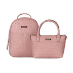 Pack Nautica Mochila Queen + Bolso tipo cartera Delray - Rosado