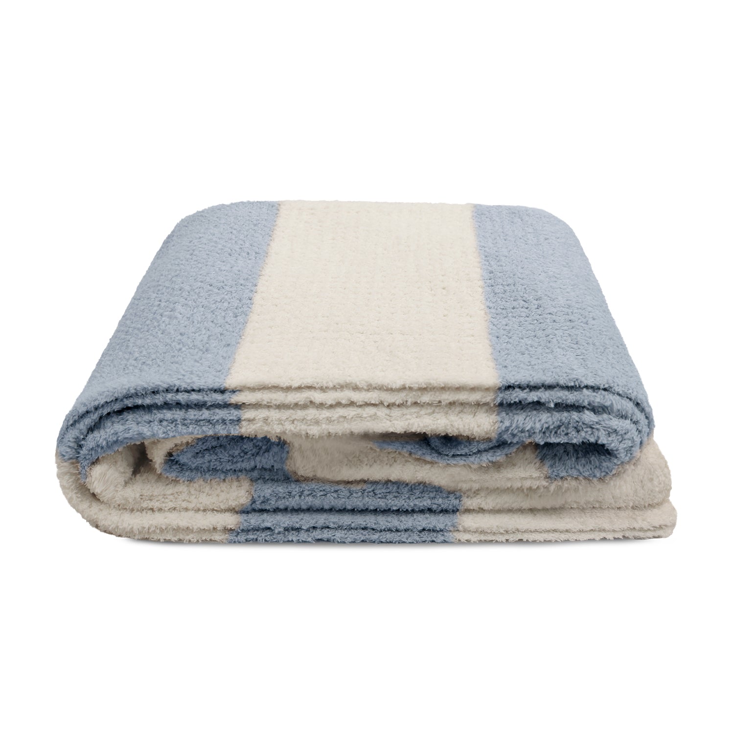Manta de franela Nautica 127x152 Waffle suavidad superior celeste