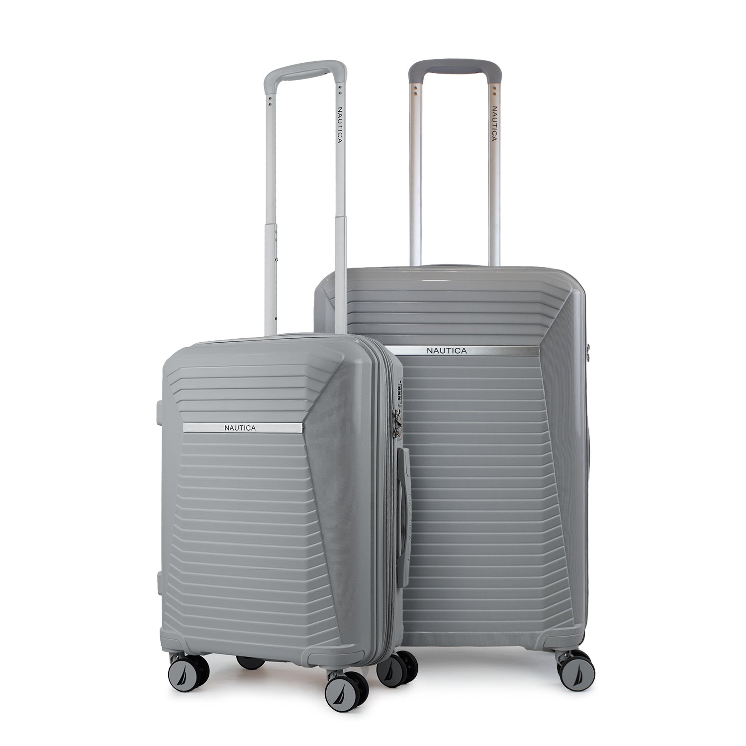 Pack 2 maletas Nautica Niza cabina 10kg y mediana 20kg gris