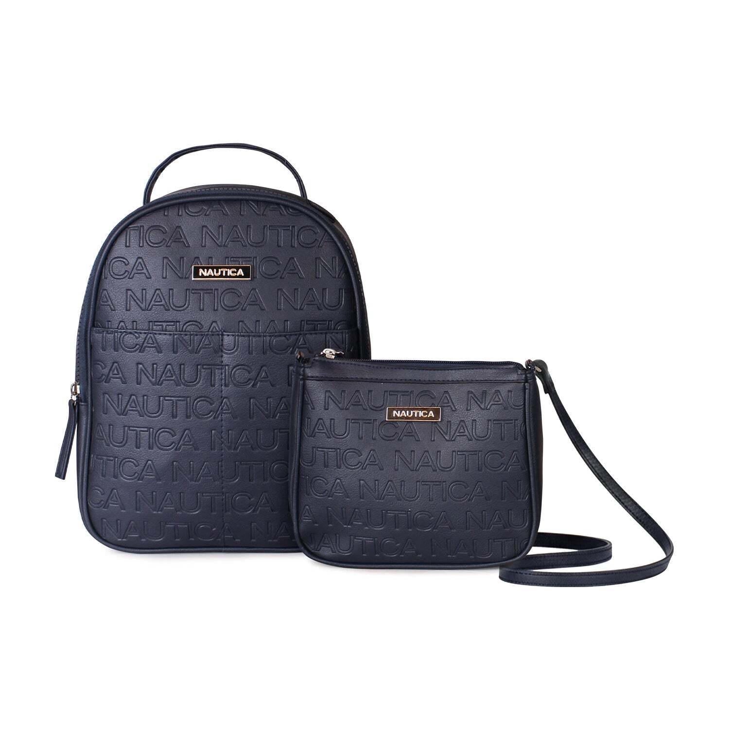 Pack Nautica Mochila Queen + Cartera Princess - Azul