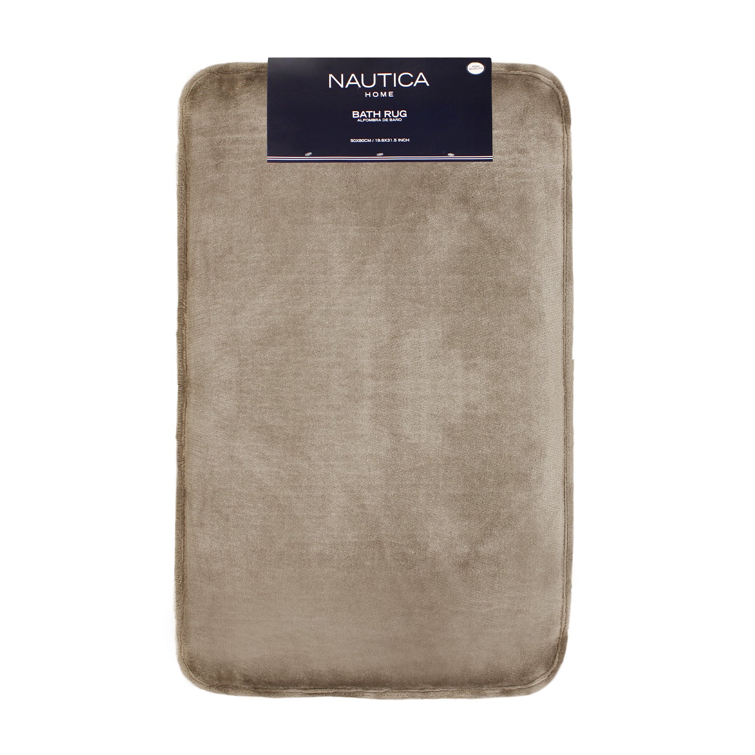 Alfombra de Baño Nautica flannel 50x80cm absorbente Beige