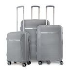 Set 3 Maletas Nautica Niza S+M+L Cabina 10k Mediana 20kg y Grande 23kg gris