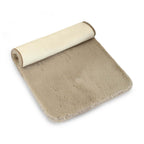 Alfombra de baño ultra suave 40 x 60 cm beige