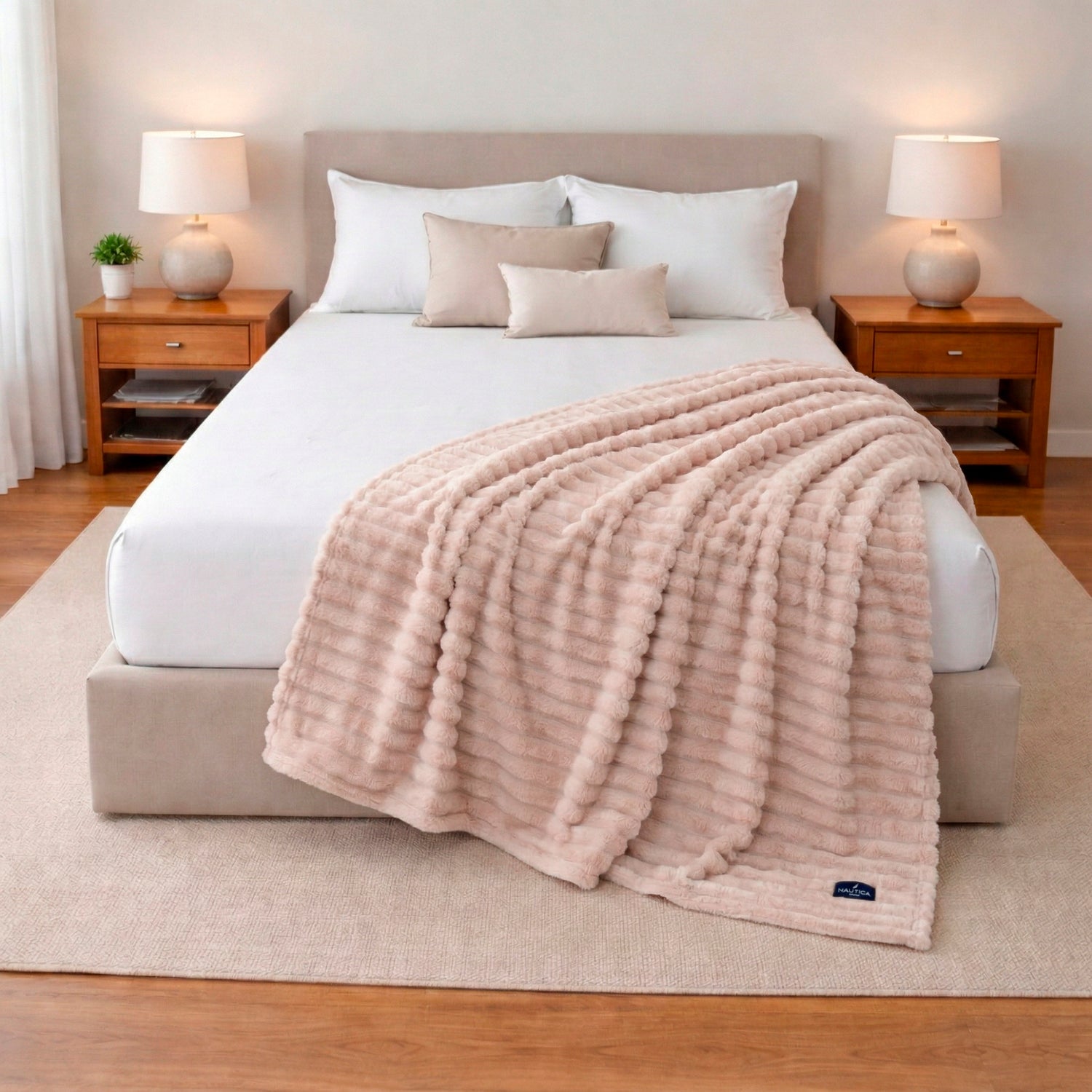 Manta de cama Jacquard Franela ultrasuave