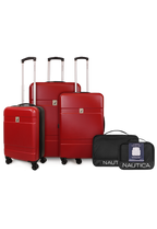 Set 3 Maletas Bora S+M+L roja + Organizador negro Nautica
