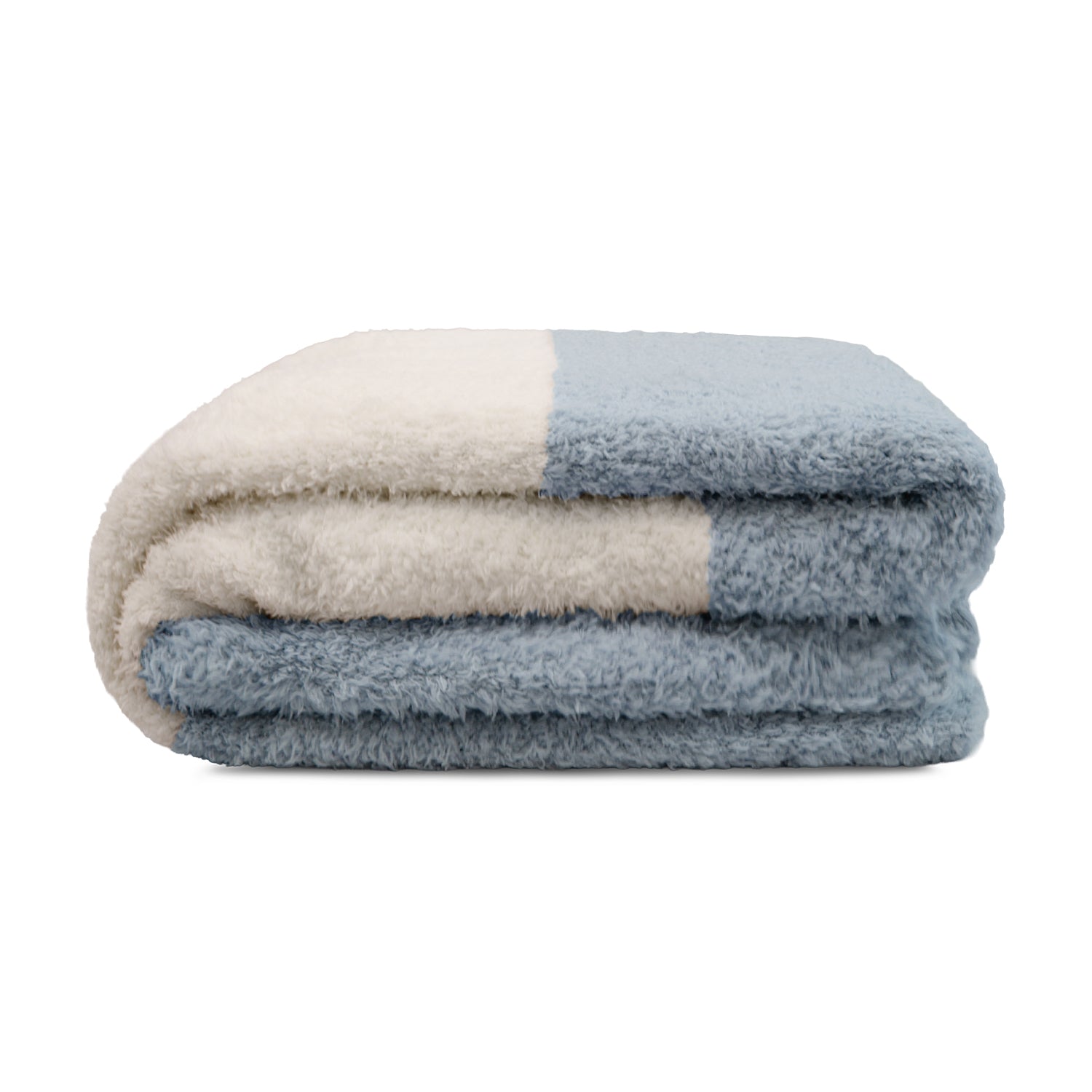 Manta de franela Nautica 127x152 Fluffy suavidad superior celeste