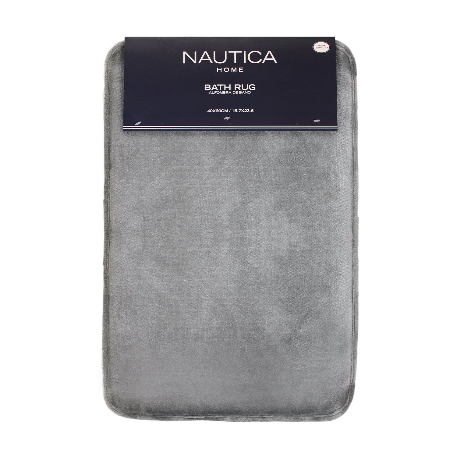 Alfombra de Baño Nautica flannel 40x60cm antideslizante gris