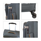 Set 2 maletas de tela M+L Lisboa gris