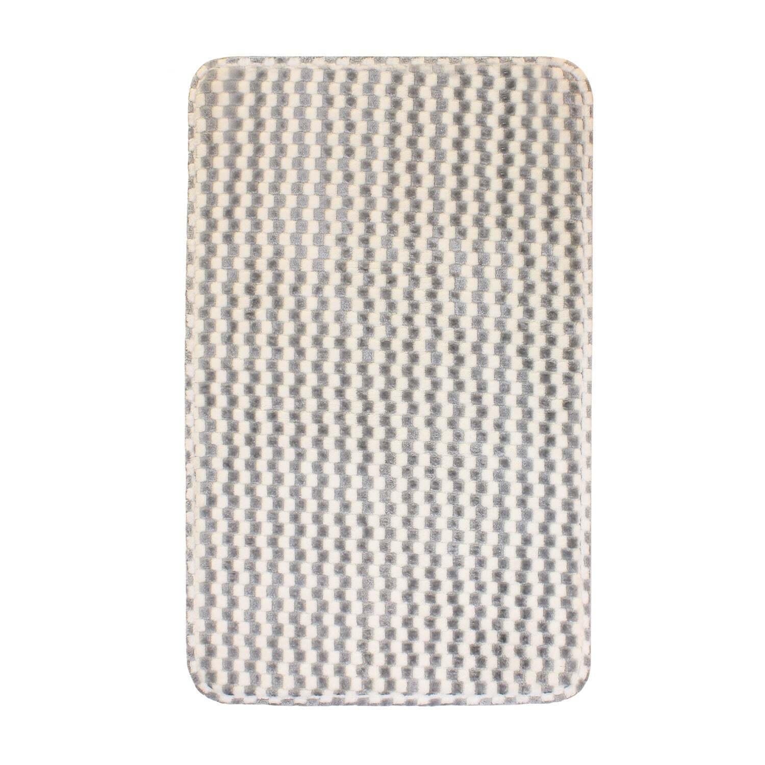 Alfombra de baño Memory Foam 50 x 80 cm gris