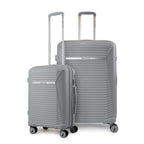 Pack 2 maletas Nautica Niza cabina 10kg y grande 23kg gris