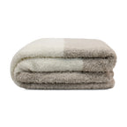 Manta de franela Nautica 127x152 Fluffy suavidad superior taupe