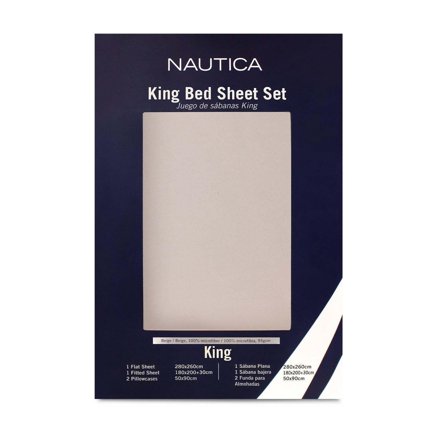 Juego de sábanas 4 piezas king marrón