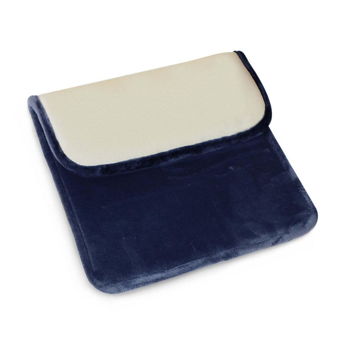 Alfombra de baño flannel antideslizante 40 x 60 cm azul