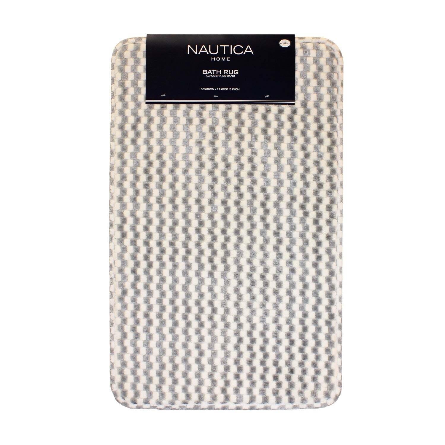 Alfombra de baño Memory Foam 50 x 80 cm gris