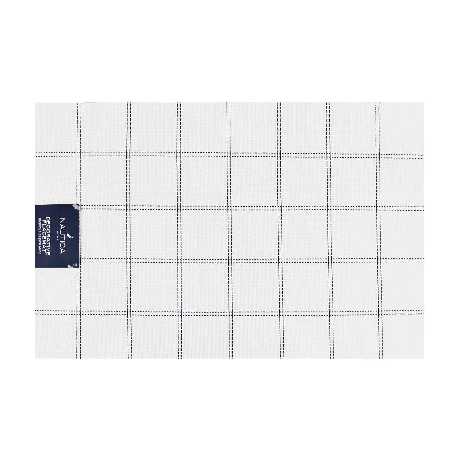 Pack 2 Individuales de mesa Nautica Home 45x30cm blanco a cuadros