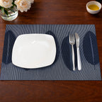 Pack 4 Individuales Nautica Home 45x30cm reversible hojas azul