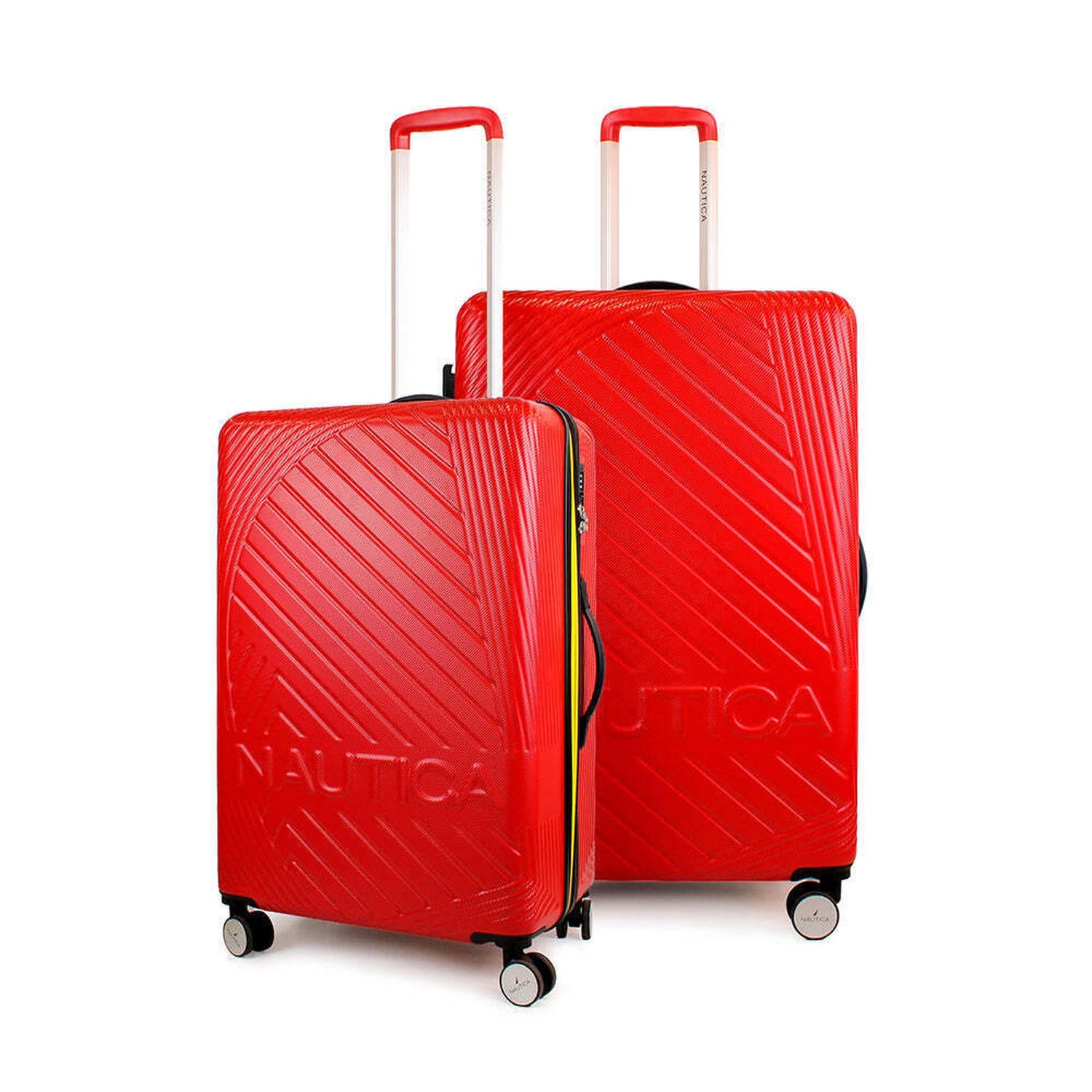 Set 2 maletas M+L Nautica Bahamas rojo