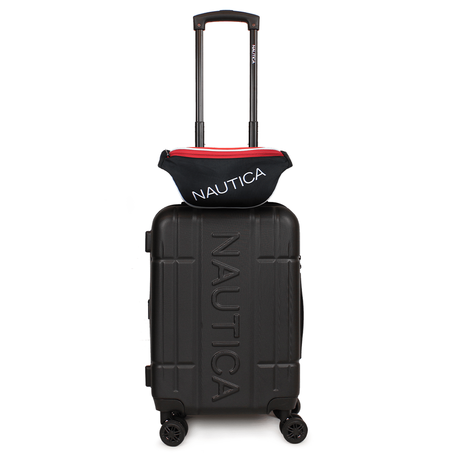 Pack Maleta cabina Amsterdam 10k + Banano Kappa Nautica - Negro