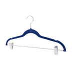 Colgadores de Ropa con clip Pack 6 beige Antideslizantes azul