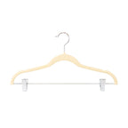 Colgadores de Ropa con clip Pack 6 beige Antideslizantes beige
