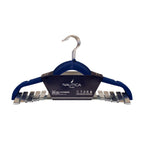 Colgadores de Ropa con clip Pack 6 beige Antideslizantes azul