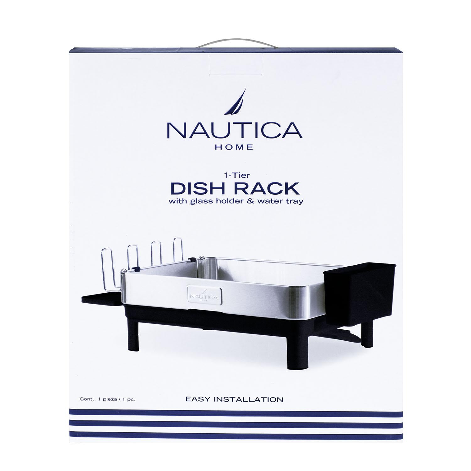 Secaplatos Escurridor de Loza Acero Inoxidable cocina Nautica Home negro