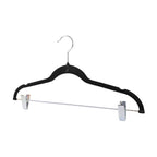 Colgadores de Ropa con clip Pack 6 beige Antideslizantes negro