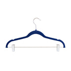 Colgadores de Ropa con clip Pack 6 beige Antideslizantes azul